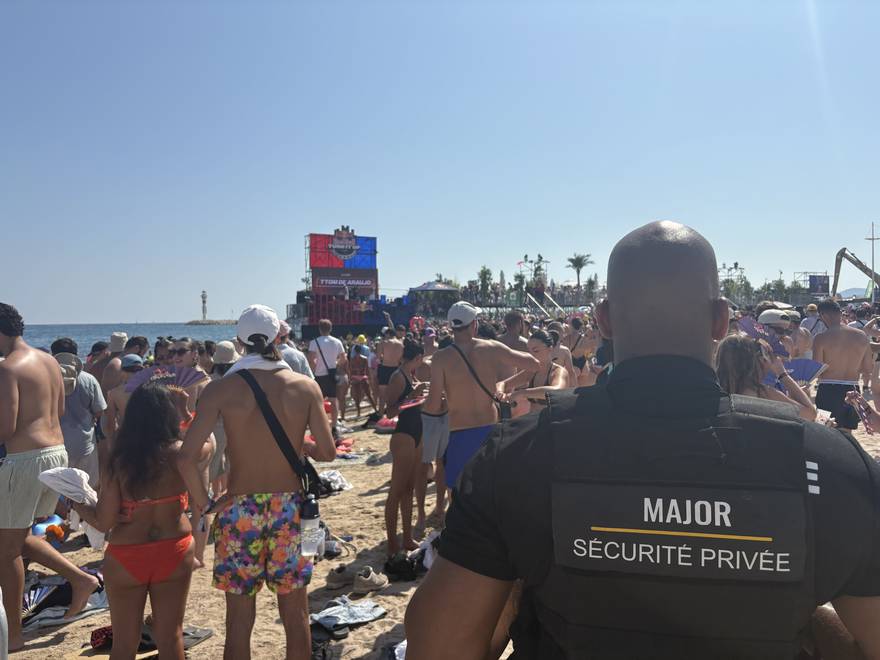 Dispositif MSG Sécurité sur un festival de plage à Cannes