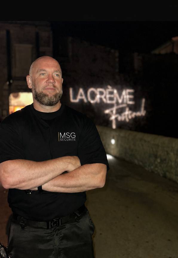 Agent MSG Sécurité au festival La Crème